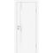 Фото межкомнатной двери экошпон Profilo Porte P-8 белая остеклённая кромка ABS в цвет полотна стекло Lacobel белоснежный