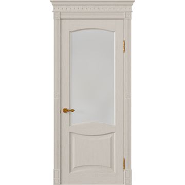 Межкомнатная дверь массив дуба Viporte Классика 2 мускато остеклённая