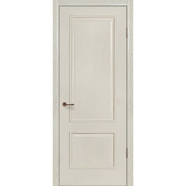 Межкомнатная дверь шпон Прага ваниль глухая