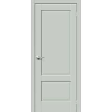 Межкомнатная дверь эмалит Прима-12 grey matt глухая