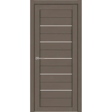 Межкомнатная дверь Light Soft touch 2127 софт тортора остеклённая