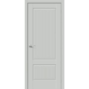 Межкомнатная дверь эмалит Прима-12.7 grey matt глухая