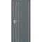 Фото межкомнатной двери экошпон Profilo Porte PX-14 графит с алюминиевой кромкой с 2-х сторон