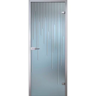 Межкомнатная стеклянная дверь АКМА Юлиана стекло беcцветное матовое