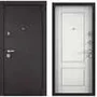 Входная стальная дверь Torex Super Omega 100 черный муар металлик SO-NC-1 ПВХ белый шамбори