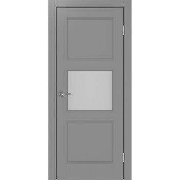 Межкомнатная дверь экошпон Турин Neo 530.121 серый со стеклом