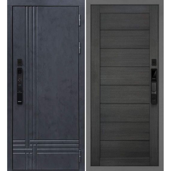 Входная дверь Осло смарт бетон антрацит панель сборная грей