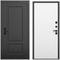 Входная дверь Шэбби чёрный силк панель гладкая аляска