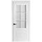 Межкомнатная дверь эмаль Богемия 5 белая остеклённая