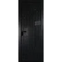 Межкомнатная алюминиевая дверь 11AG чёрная матовая RAL 9005 остеклённая