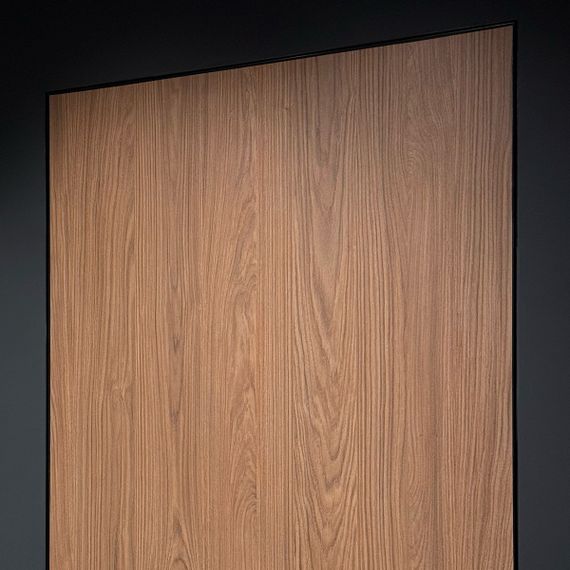 Скрытая алюминиевая дверь с покрытием Egger H1386 дуб кастелла коричневый