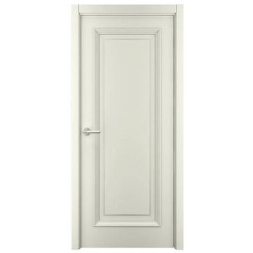 Межкомнатная дверь эмаль Багет 1 слоновая кость глухая