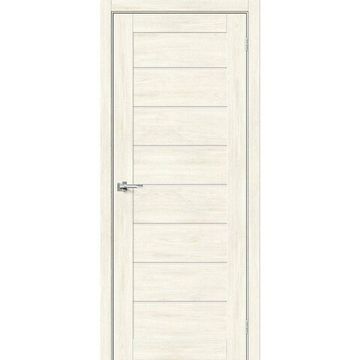 Межкомнатная дверь экошпон Bravo Порта-22 nordic oak остеклённая