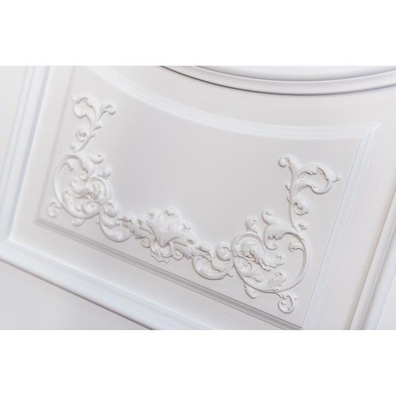 Дверь массив бука Лацио Ампир белая эмаль глухая