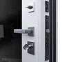 Входная дверь Эверест белая с зеркалом внутри
