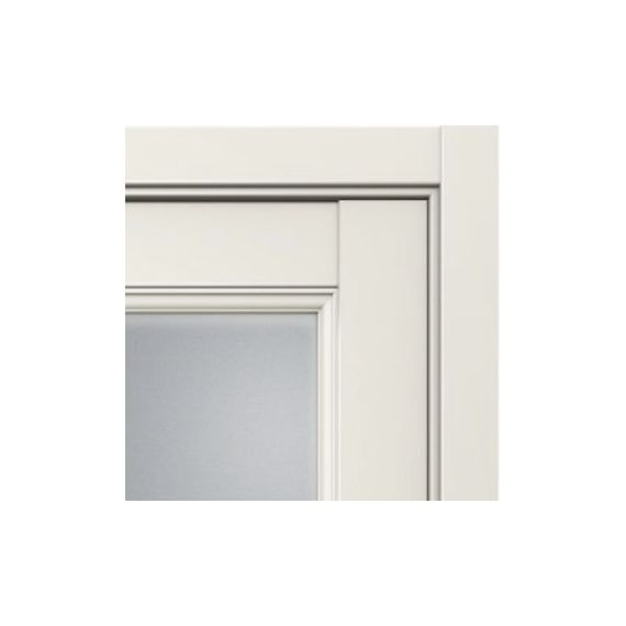 Раздвижная одностворчатая дверь Кобальт 33 магнолия остеклённая