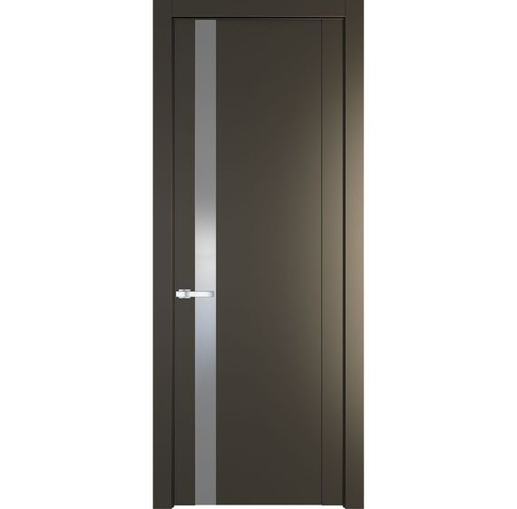 Межкомнатная дверь 1.2P перламутр бронза остеклённая