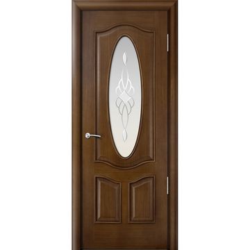 Межкомнатная дверь шпонированная Milyana Caprica Барселона дуб натуральный остеклённая