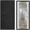 Входная дверь Quadro ПВХ бетон графит панель зеркало INFINITY