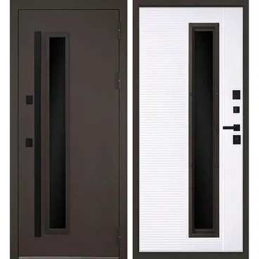 Входная стальная термодверь с окном