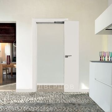 Складная дверь Compack 1PE крем вайт