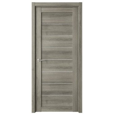 Межкомнатная дверь Сеул эко-шпон пепельный ясень со стеклом