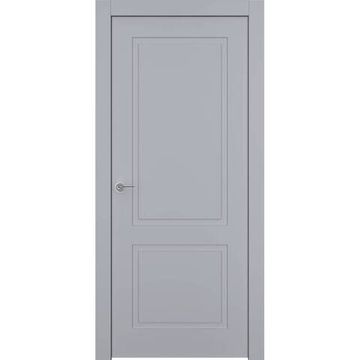 Межкомнатная дверь эмаль Ofram Классика 2 RAL 7047 глухая