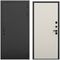 Входная дверь Смарт чёрный силк панель гладкая силк грей