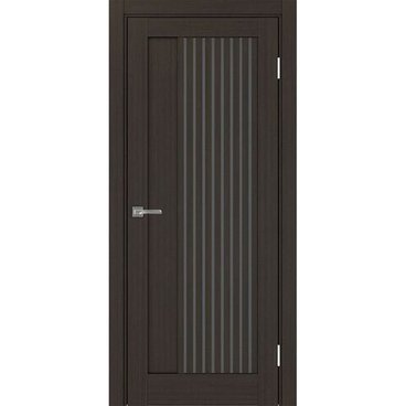 Межкомнатная дверь экошпон Турин 544.12 венге остеклённая