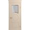 Межкомнатная дверь массив бука Viporte Лацио Амбиенте ваниль остекление 1