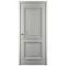 Фото межкомнатной двери эмаль Багет 2 серая глухая