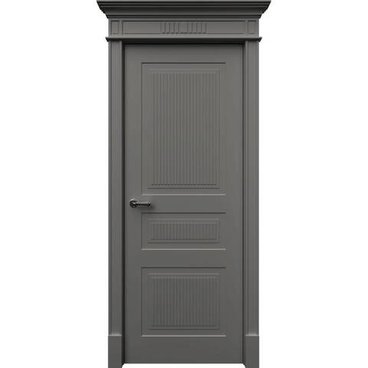 Межкомнатная дверь эмаль Рим 3 серая глухая