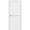 Межкомнатная дверь экошпон Турин 520.121 белый лёд остеклённая