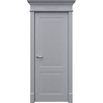 Межкомнатная дверь эмаль Рим 2 RAL 7047 глухая