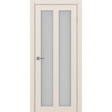 Межкомнатная дверь экошпон Турин 521.22 ясень перламутровый остеклённая