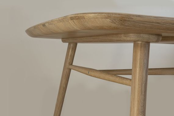 Стол Сована обеденный цвет берёза из массива дуба