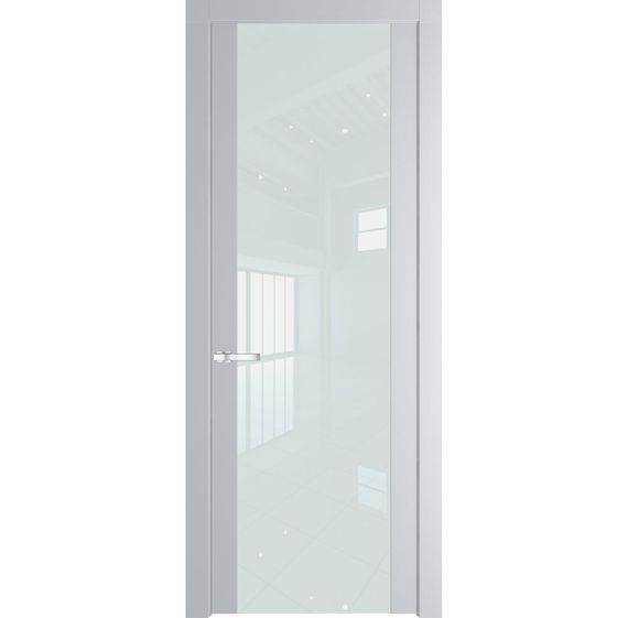 Межкомнатная дверь 1.7P лайт грей остеклённая