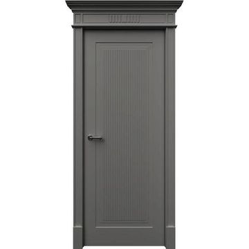 Межкомнатная дверь эмаль Рим серая глухая
