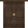 Фото двустворчатой двери купе Лаура 2 морёный дуб без стекла