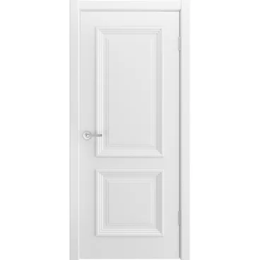 Межкомнатная дверь эмаль Скалино 2 белая глухая