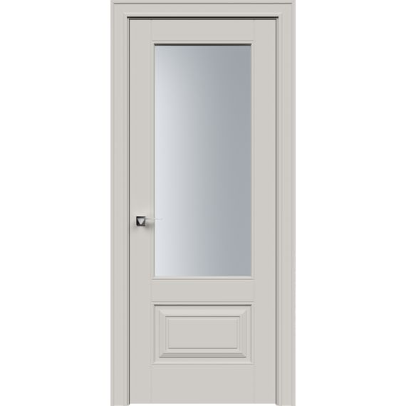 Фото двери Дельта 2 эмаль латте со стеклом