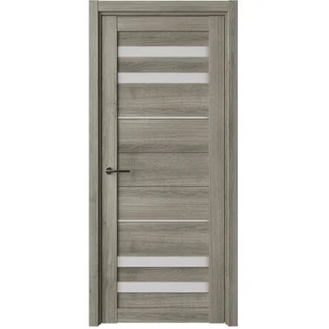 Межкомнатная дверь Пекин эко-шпон пепельный ясень со стеклом