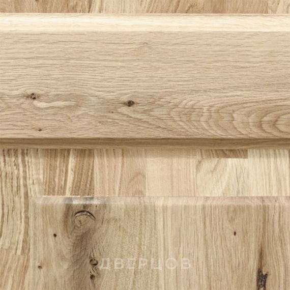 Межкомнатная дверь массив дуба с сучком Дверцов Ливорно ПО-6 остеклённая