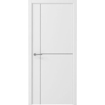 Межкомнатная дверь Графика 3 белая кромка ABS белая