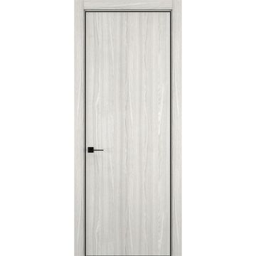 Межкомнатная дверь керамик MN 1 дуб белый глухая