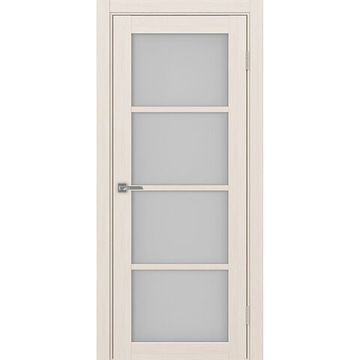 Межкомнатная дверь экошпон Турин 540.2222 ясень перламутровый остеклённая