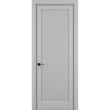 Межкомнатная дверь керамик FL 3 шеллак серый глухая