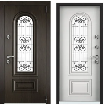 Входная стальная дверь Torex Cottege SNG-2M ФM Чёрное дерево SNG-2 КТ белый