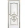 Межкомнатная дверь эмаль Марокко В3 белая патина золото глухая