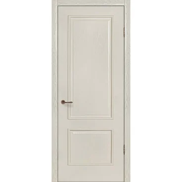 Межкомнатная дверь шпон Прага ваниль глухая